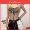 Backless Party Women Club Sexy Summer Halter Y2k Tops Streetwear Vintage Bandage Lace Up Crop Tops