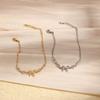 New Bow Love Zircon Cute Sweet Bracelet Women's Simple Trend Design Jewelry