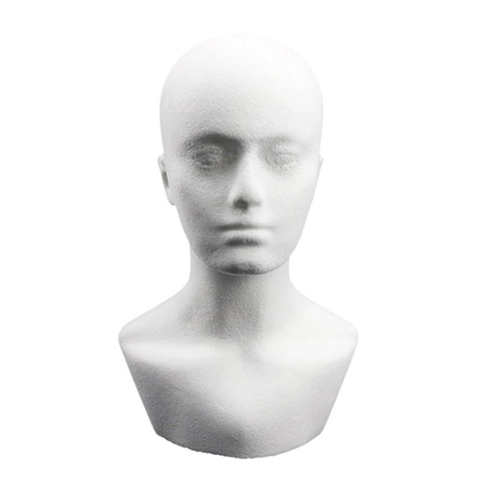 Craft Mannequin Head with Shoulder Mannequin Model Display Creative Male Head Model  Beginner