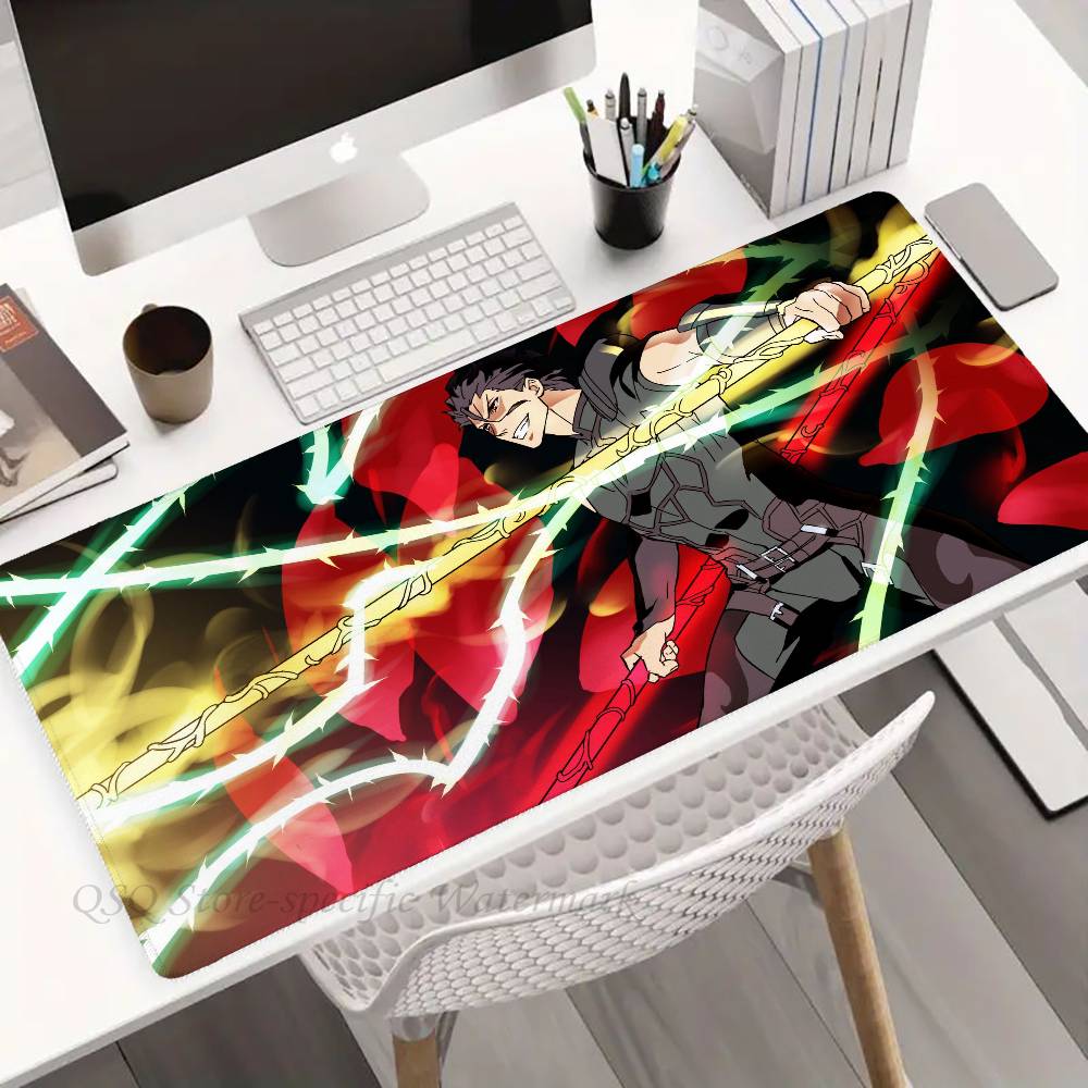 Lancer Anime Game F-fate Mousepad Non-slip Suitable For Office Computers Laptops E-sports Game Desk Mats XXL Keyboard