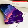 2DFlat Neon Clouds Sky Gradient Phone Case All inclusive film hard phone case, compatible with iPhone 18 Pro Max 17 16 15 14 13 12 11