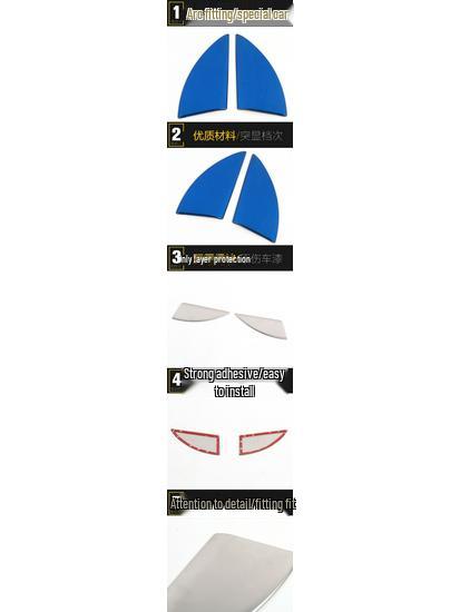 Southeast DX3 Stainless Steel A-pillar & Center Console Triangle Panel Interior Accessories