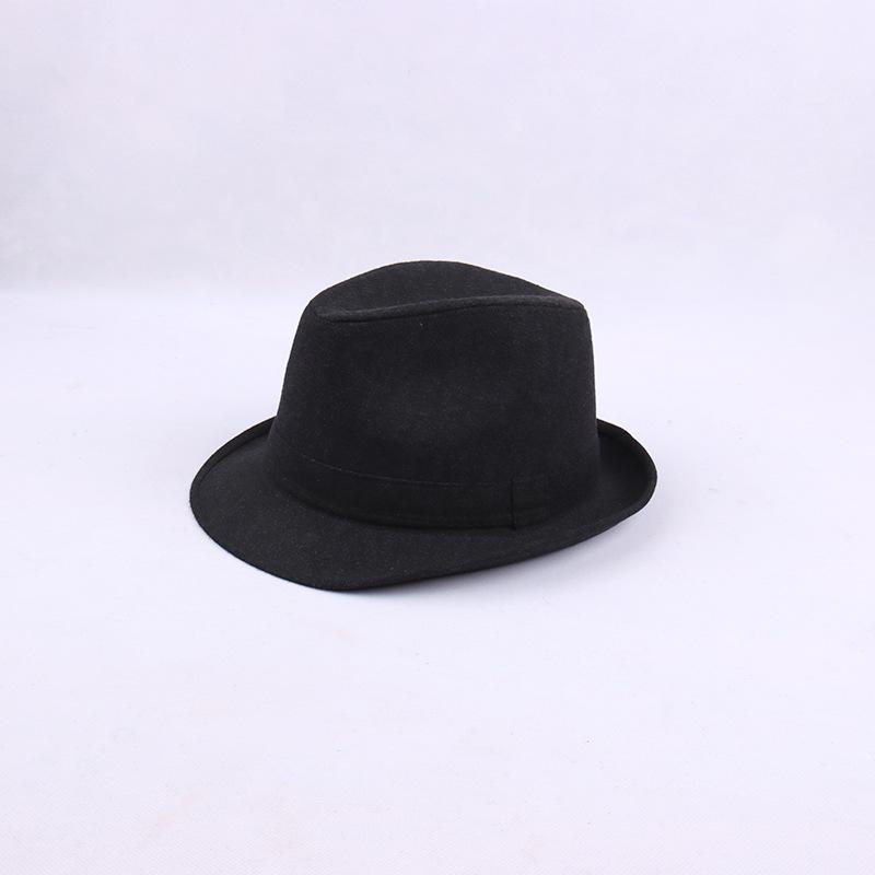 Top Hat Men Middle-aged Men Autumn and Winter Thickened Hat Wool Top Hat Old Man Hat Old Man Hat Dad Hat