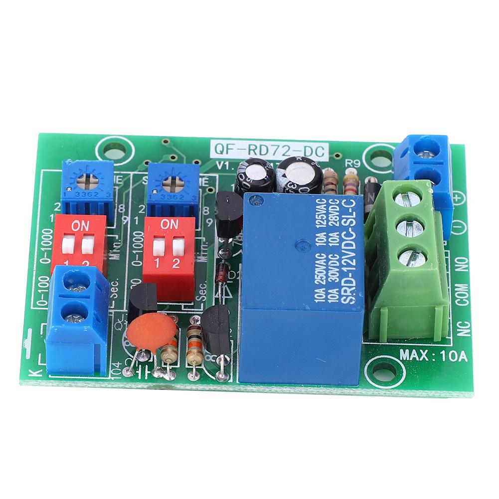 RD72DC12V Infinite Cycle ON OFF Relay Module Trigger Delay Switch Infinite Loop Relay