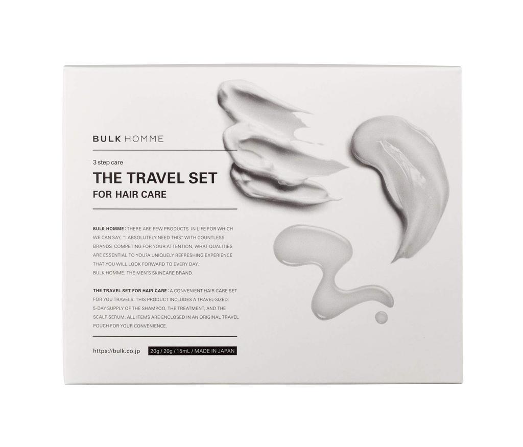 Bulk Homme Travel Set Hair Care 5-day Supply