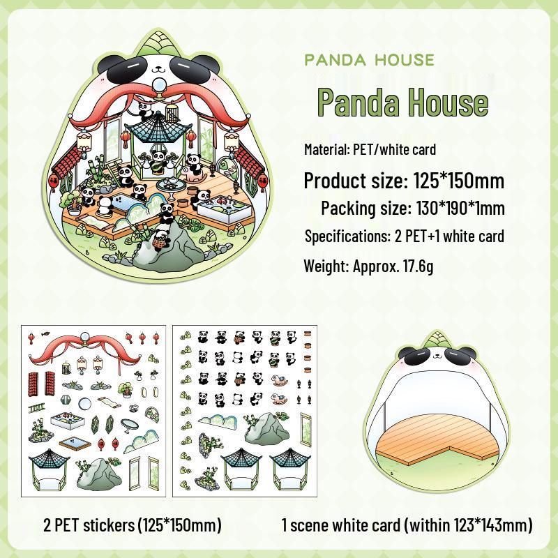 Popular Cartoon Scenery 3D DIY Stickers for Kids