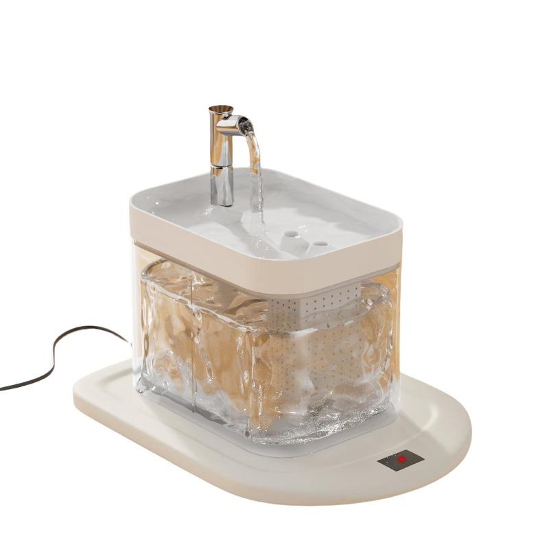 Intelligent Heating Cat Water Dispenser, Automatic Circulation Water Dispenser, Water Dispenser, Dog Water Basin and Bowl, for Pets