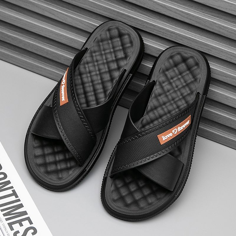 Men's Slippers for Summer Outdoor Wear Thick Soled Wear-resistant Indoor Home and Household Use Beach Sandals Men's Style