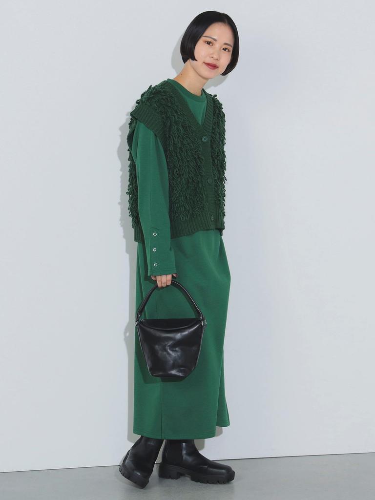 One Piece Kamizelka na pętelkę x One Piece ZIELONY JEDEN ROZMIAR [Beams Heart] (Ustaw przedmiot) Kobiety