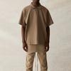 Fear of God Essentials SS21 Short Sleeve Polo With Back Logo Unisex Tops Taupe FOG-SS21-550
