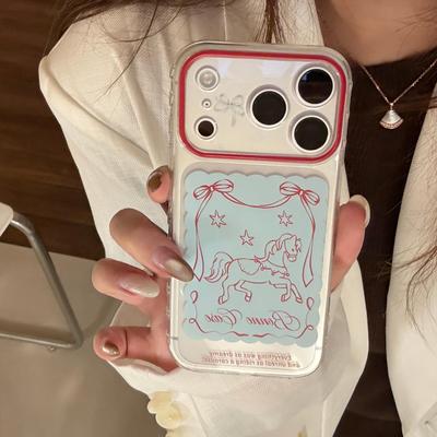 Custodia per Telefono Pony Compatibile con iPhone 16, iPhone 17, iPhone 17 Pro Max