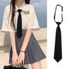 Sort Slips Kvinder Retro Silkeagtig Smal Slips Japansk Stil Skoleuniform Elever Butterfly