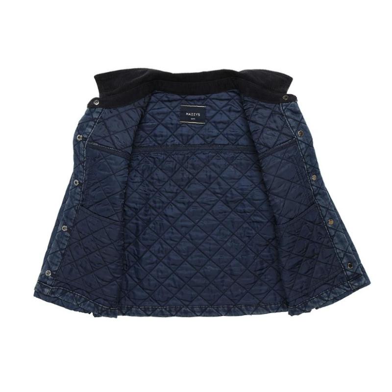 Hazzys Kids British Denim Quilting Jacket  Hsf12db58m Bu 