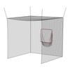 Golf Batting Cage, 3050 X 3050 X 3050mm Golf Cage, Driving Hitting Cages with 3-Ply Knotless Polyester, Golfs Target & 9-Hole Baseball Target, Golfs