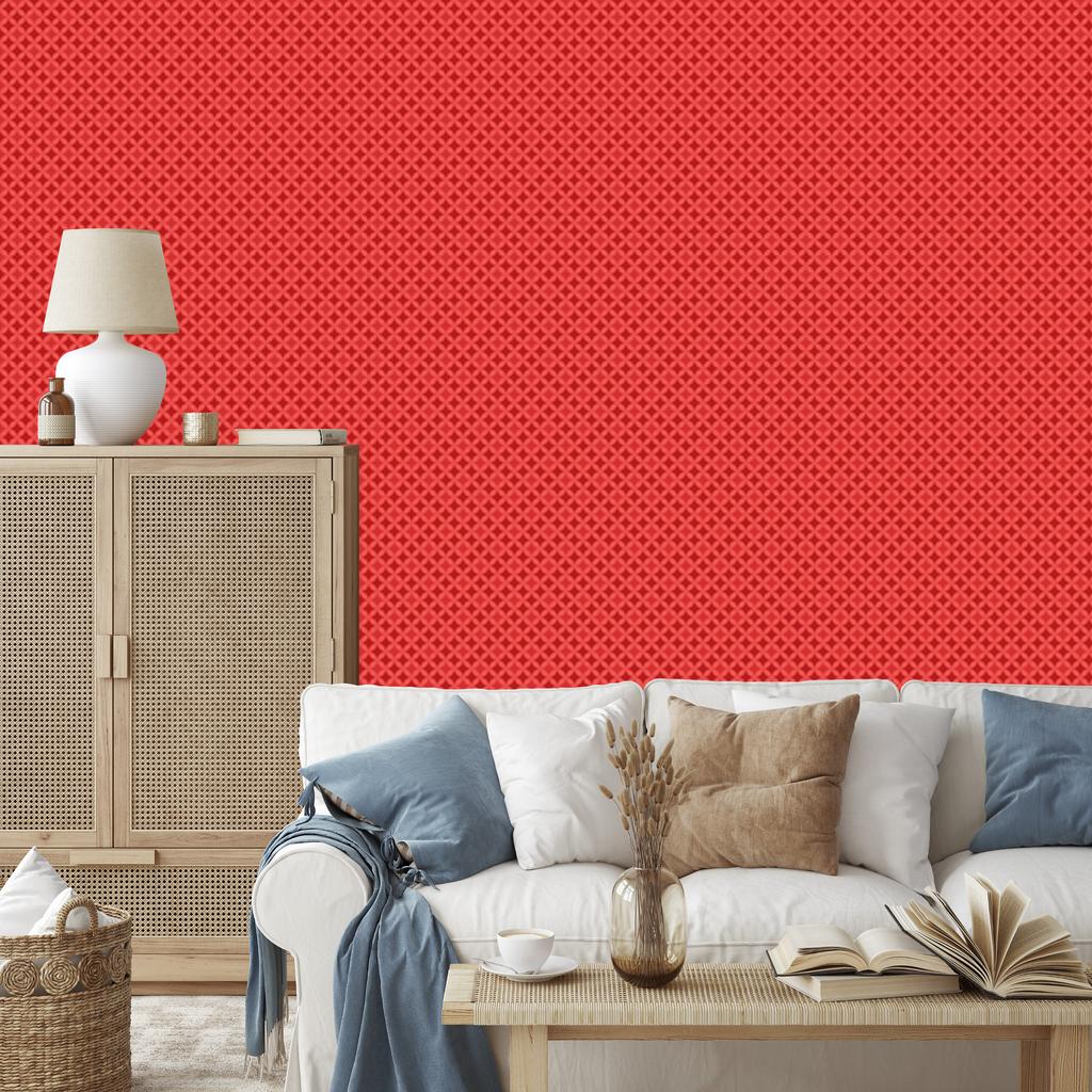Red Diamond Wallpaper for Living Room and Bedroom 50x1000