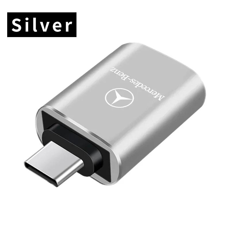 USB 3.0 Type-C Data Adapter Type C 10A OTG USB C Male To USB For Mercedes Benz A180 A200 A260 W203 W210 W211 W204 C E S CLS
