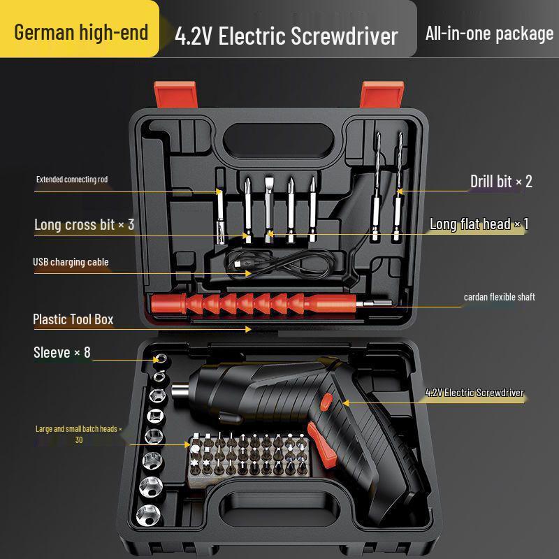 Multi-Functional Mini Electric Screwdriver & Lithium Hand Drill