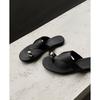 Sheepskin Version~ Retro Round Head Flip-flops Women's Summer Versatile Flat-bottomed Vacation Gold Buckle Cover Toe Cool Slippers Outer Wear