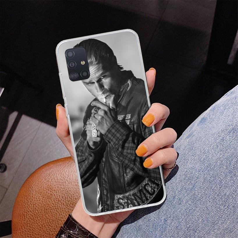 Sons Of Anarchy Black Phone Case For Samsung Galaxy A52 A32 A22 A12 A51 A31 A50S A30S A20S A10S Note 20 Ultra 10 Plus S10 A72 A7