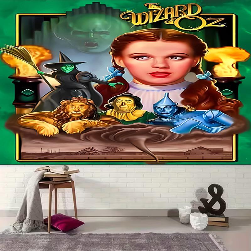 1pc The Wizard of Oz Tapestry, Living Room, Bedroom, Office, Party Decor, Ideal Festive Gift