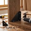 12Pcs 90 Degree Triangle Corner Brackets L-Brackets Corner Stand  for Furniture Reinforcement