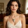DIY Bouquet Necklace Earrings Wearable Mini Vase Pendant Necklace Insert Real or Dried Flowers Mini Flower Holder Jewelry Gift for Mom Grandma Wife