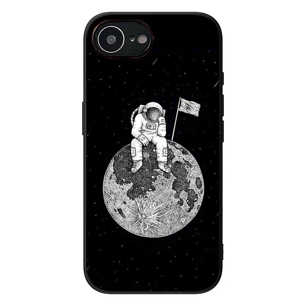 Astronaut Moon Stars Sky Phone Cover for Samsung Galaxy A36 A17 A26 A07 A35 A54 A53 A13 A33 A34 S8 S9 S20 S21 FE S10 Plus Case