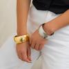 Exaggerated Punk Big Heavy Metal Wide Closed Bangles for Women Trend 2026 Vintage Arm Bracelet Pulseras Grunge Jewelry Steampunk