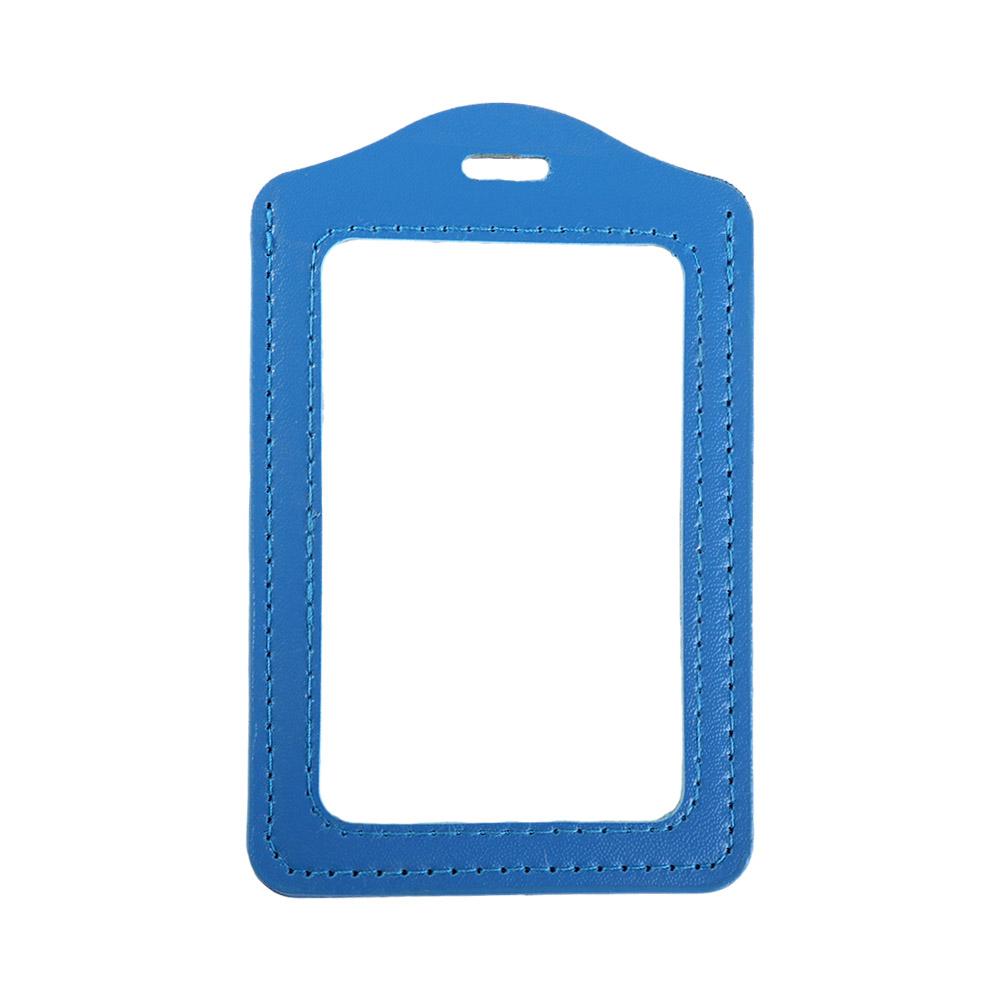 Custodia Porta Badge in Ecopelle Trasparente Porta Badge Lavoro Porta Biglietti da Visita Colorata Copri Badge Dipendente Carta di Credito