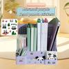 Thickened Bookshelf Desktop Study Book Stand A4 Folder Organizer Storage Box Four-Section Office Supplies File Box Archive