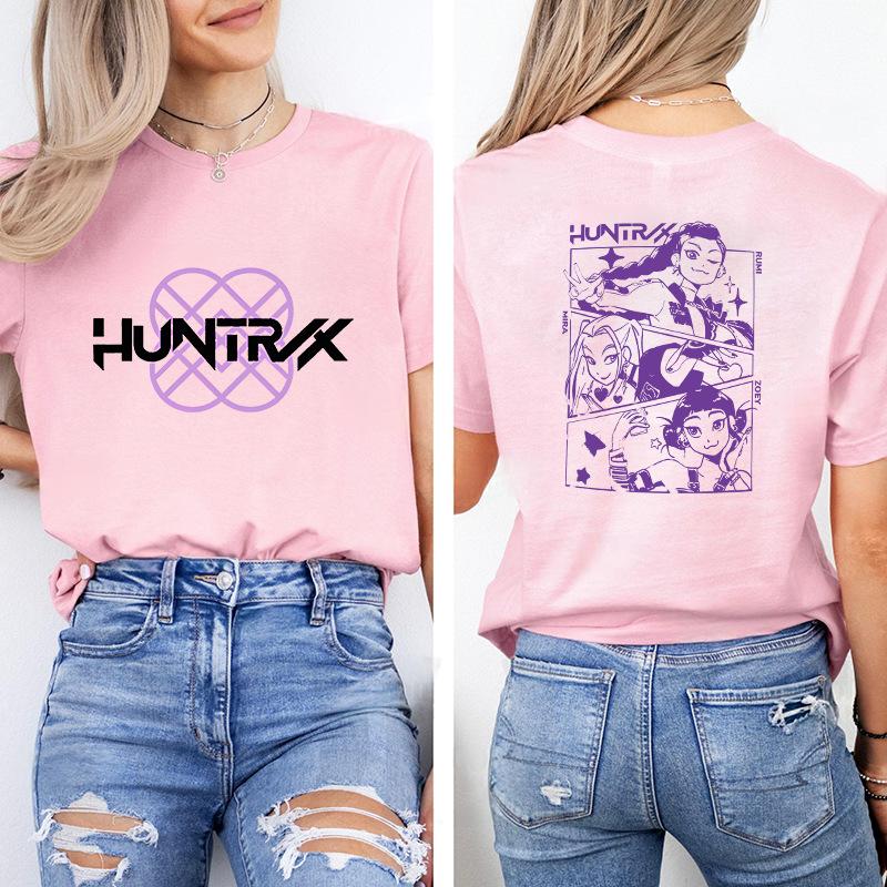 Kpop Korean Wave Witch Hunt trendy casual short sleeved printed T-shirt 5987