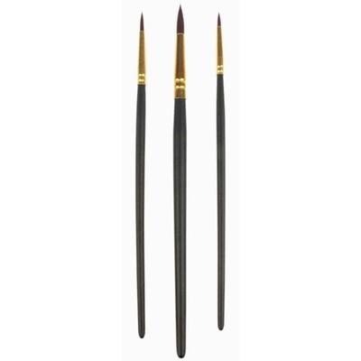 Round Brushes - INNEO - No. 2, 6 and 12 - Synthetic Bristles - Smooth Application - Mixed