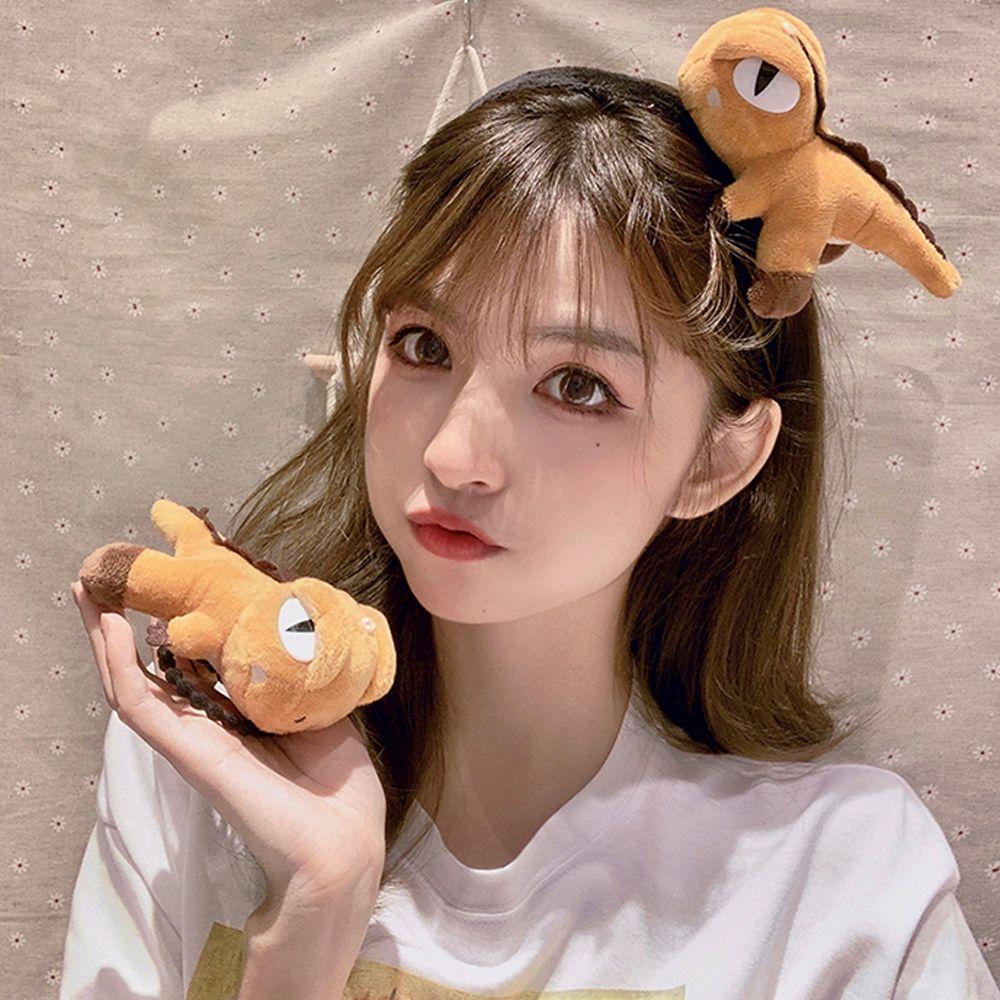 Washing Face Hair Accessories Women Plush Shark Fish Cartoon Hair Hoop Hairband Dinosaur Headbands