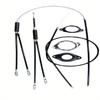 5 Pcs/Set Black BMX Bicycle Brake Line Set Cable Wire Kit PVC Stainless Steel Gyro Brake Cables for Gyro Systems 20 Inch Bikes Parts