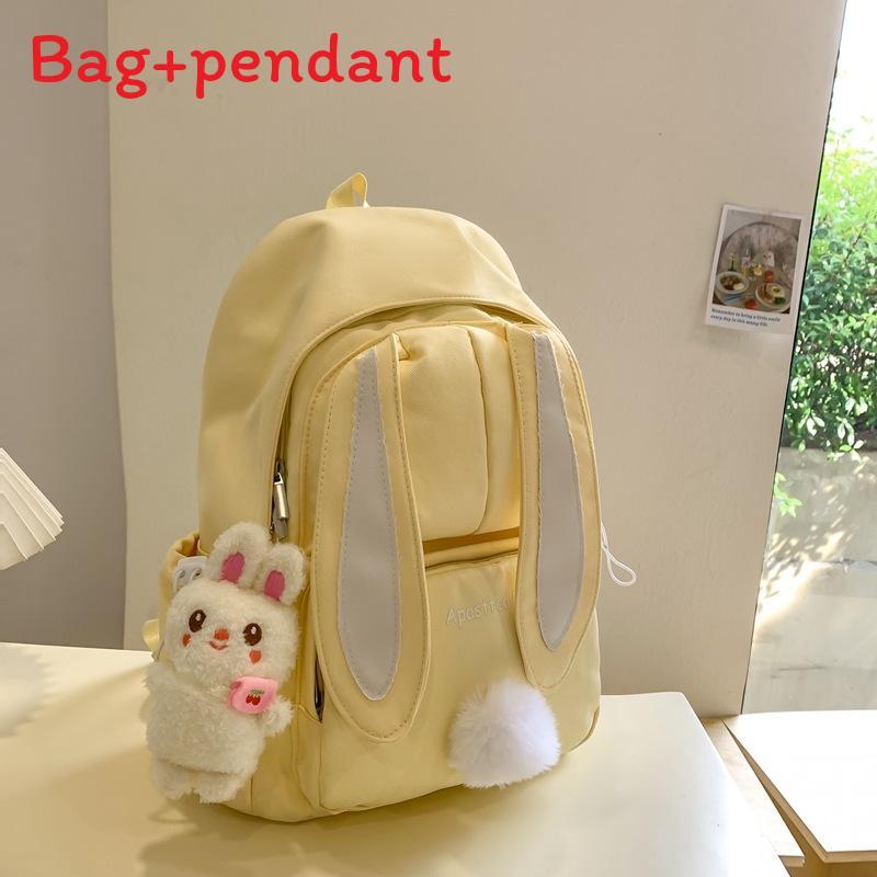 Harajuku Girl Backpack With Bunny Ears School Bag For Teens Waterresistant With Adjustable Straps