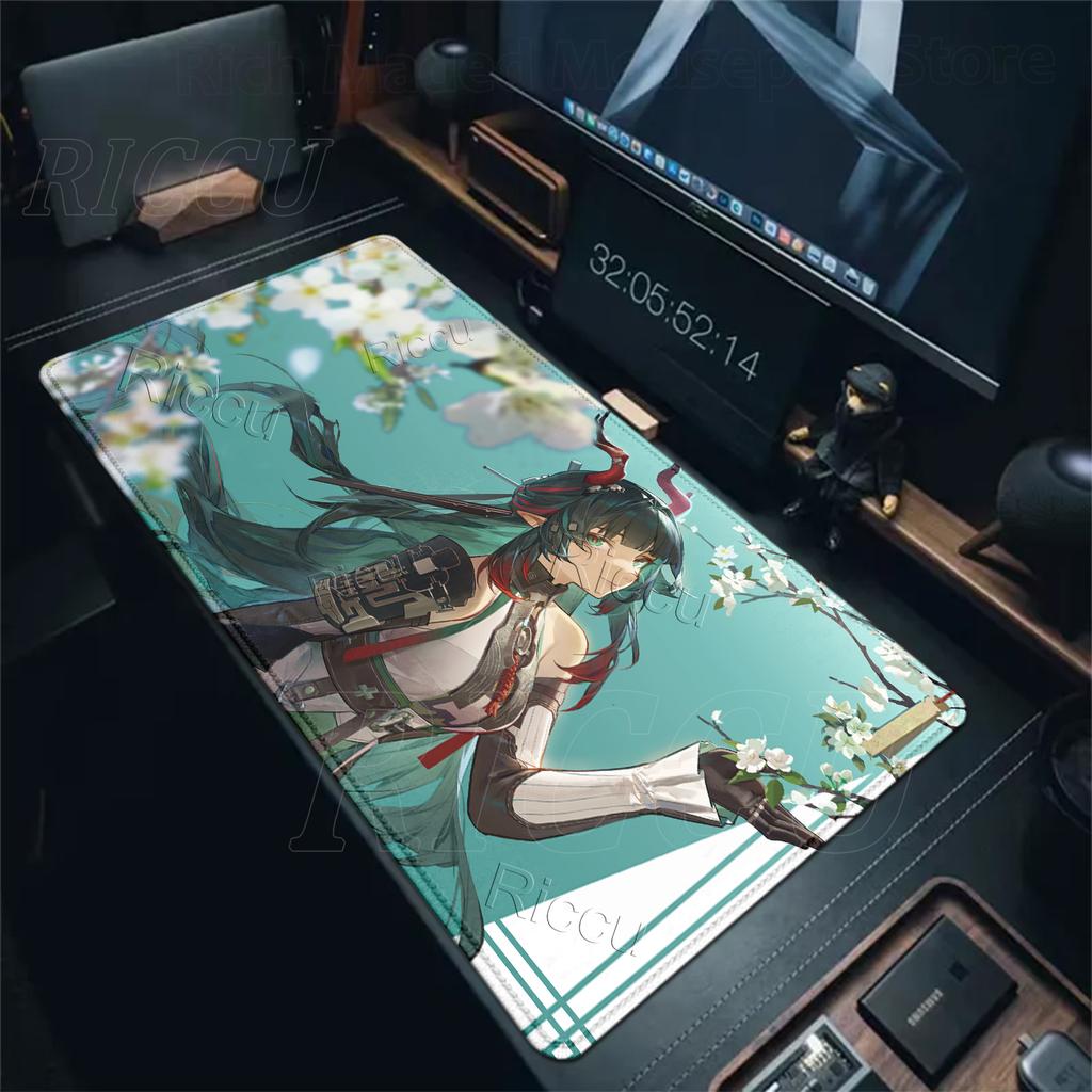 Arknights Endfield Zhuang Fangyi HD Mouse Pads XXL Pretty Anime Keyboard Gamer Cute Girl Gaming Desk Mat Protect Decorate Carpet