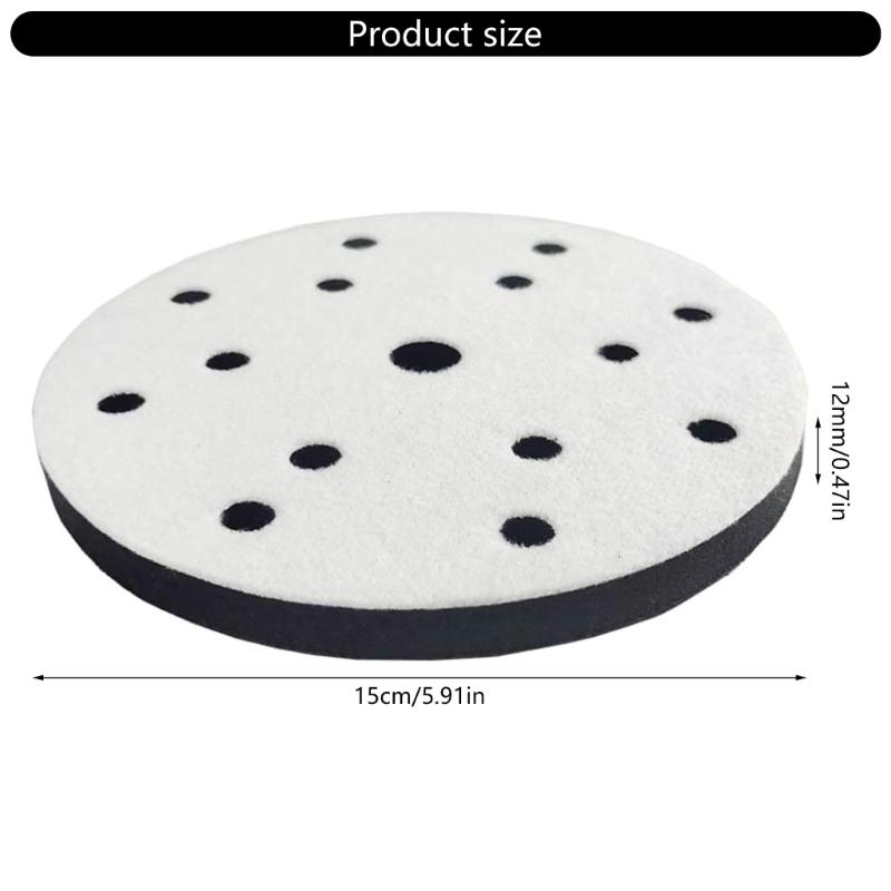 SelfAdhesive 150mm Sanding Backing Pad High Density Polyurethane Sponge Sanding Pad for Random Sanders High Density