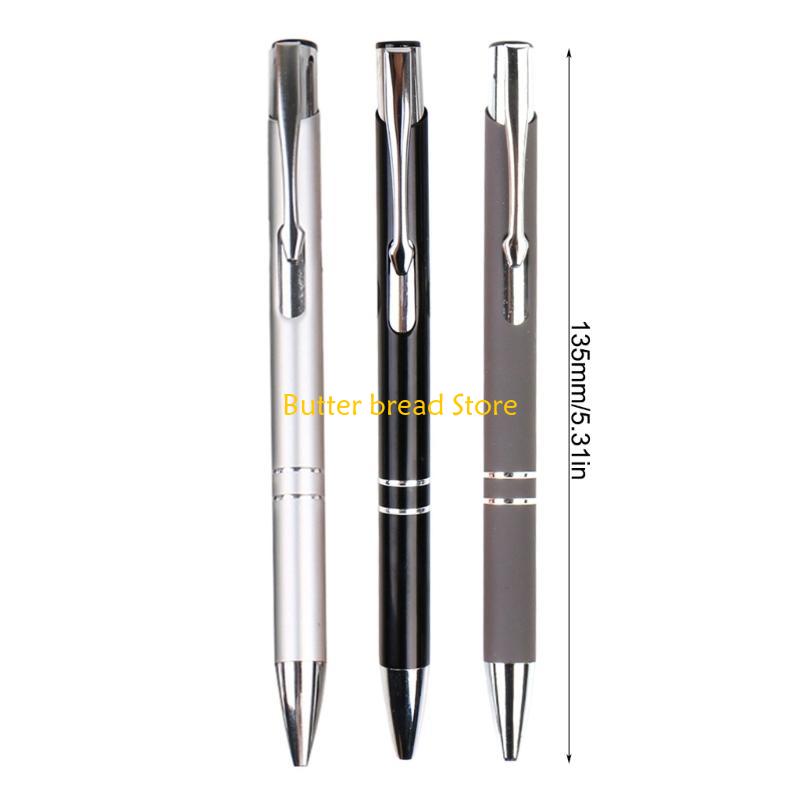 W89C Retractable Ballpoint Pen Office Metal Signing Pen Guest Sign In Pen 1.0MM Tip