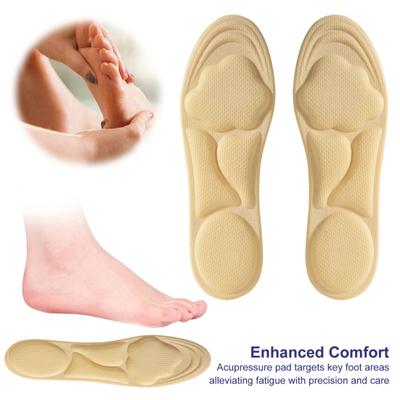 Arch Support Insoles Memory Foam Shock Absorption Shoe Insoles Pressure Relief Shoe Inserts for Men Women Cut-to-Size Sports Insoles