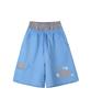 Lujeoseukeulleob [Jamaehwa] Pony Check Layered Bermuda Sweatpants Blue