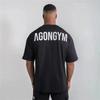 2025 New Agongym Bodybuilding Cotton T-Shirt - Men's Loose Fit Muscle Gym Wear, Running Exercise & Streetwear Fashion