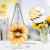 Summer And Fall Decor 30cm 11inch In Diameter Wooden Welcome Door Hanger Waterproof Well Workmanship Sturdy Construction