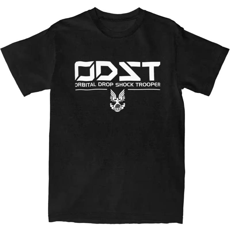 2026 Мужская футболка Odst Orbital Drop Shock Trooper Футболки Хиппи Круги Старинная Свободная Хлопковая Одежда Мужская Футболка ODST M