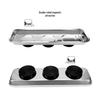 Magnetic Pickup Tool Set: Socket Holder, Bowl, and Double-Sided Suction Mat - Black & Red.