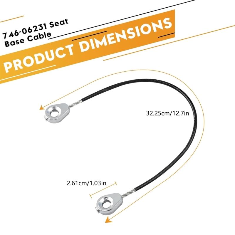 Corrosion Resistant 746-06231 Seat Base Cable For ZT142E ZT250 ZT254 ZT260 ZT360 Mowers Control Cable Easy Installation