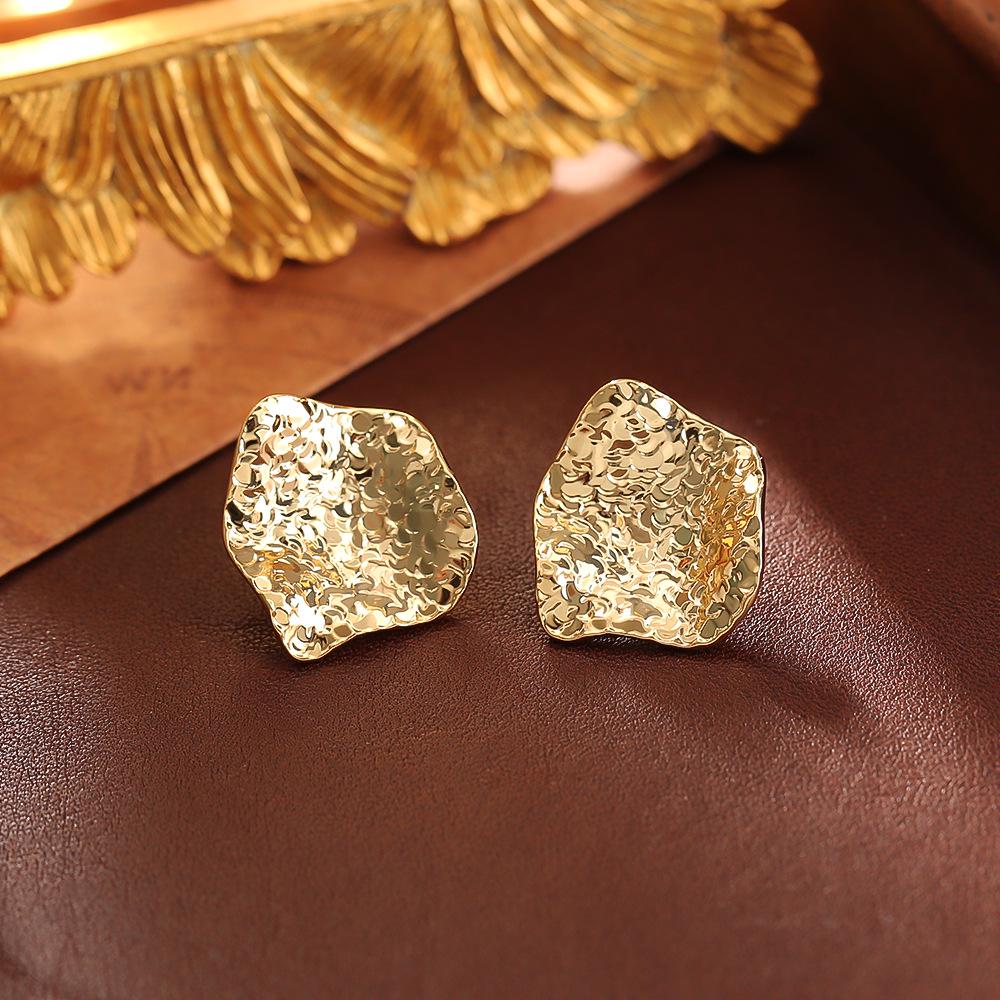 High-End European & American Style Irregular Sequin Earrings - Fashionable INS Women's Jewelry