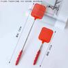 1/2pcsMini Retractable Plastic Fly Swatter; Stainless Steel Non-slip Handle; Summer Mosquito Swatter; Fly Killer For Home Garden
