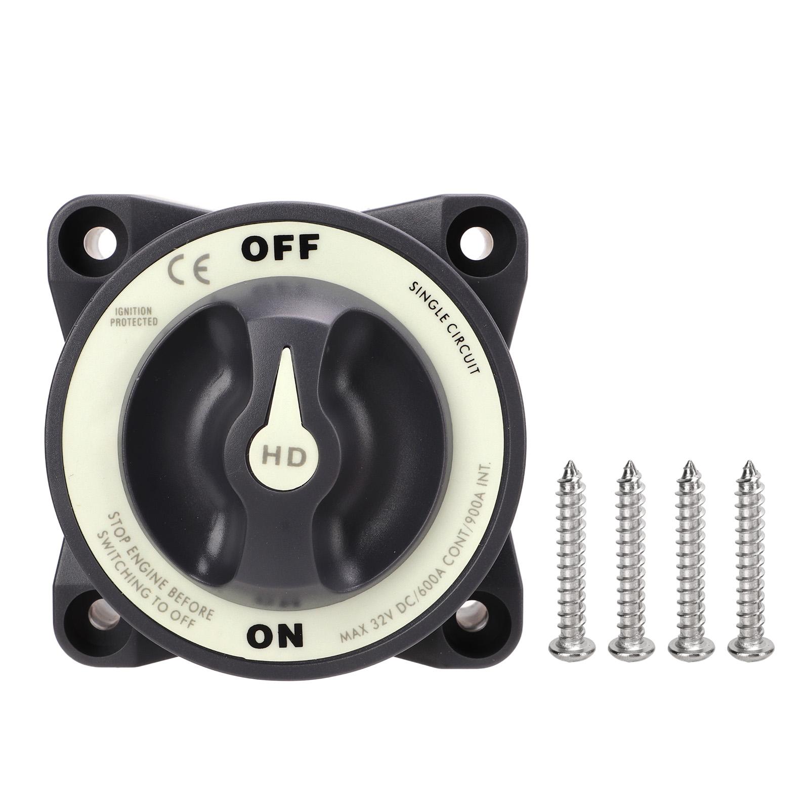 

Выключатель аккумулятора Marine Master 600A 32V Одноконтурный Вкл/Выкл Выключатель питания для морской лодки, автодома