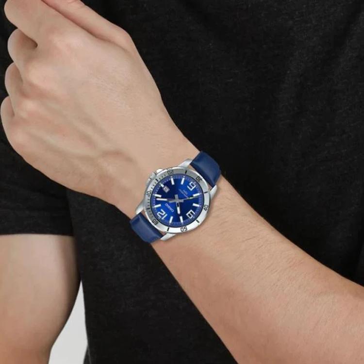 CASIO Men Standard Series 45mm Blue Watch MTP-VD01L-2BV MTP-VD01L-2BV