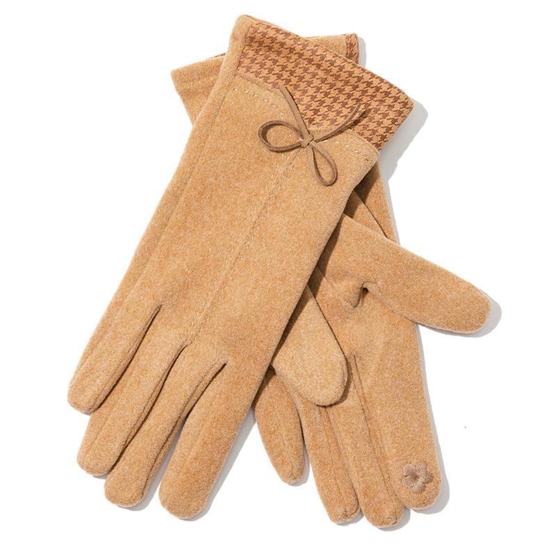 Winter Cashmere Gloves For Women Warm Touch Screen Glove Cold Proof Full Finger Mittens Outdoor Cycling Imitation Cashmere Glove